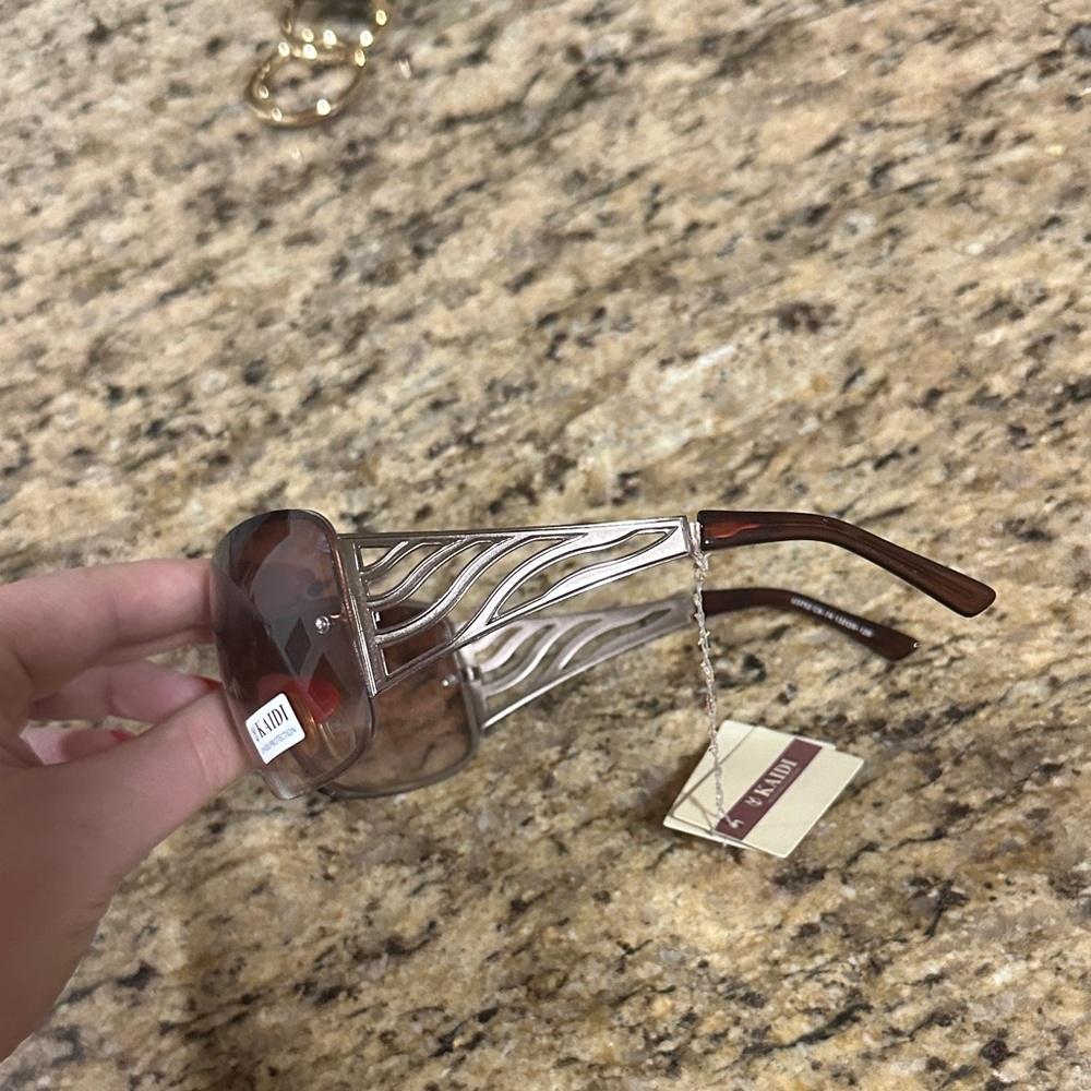 Women's Brown Sunglasses - Picture 2 of 4